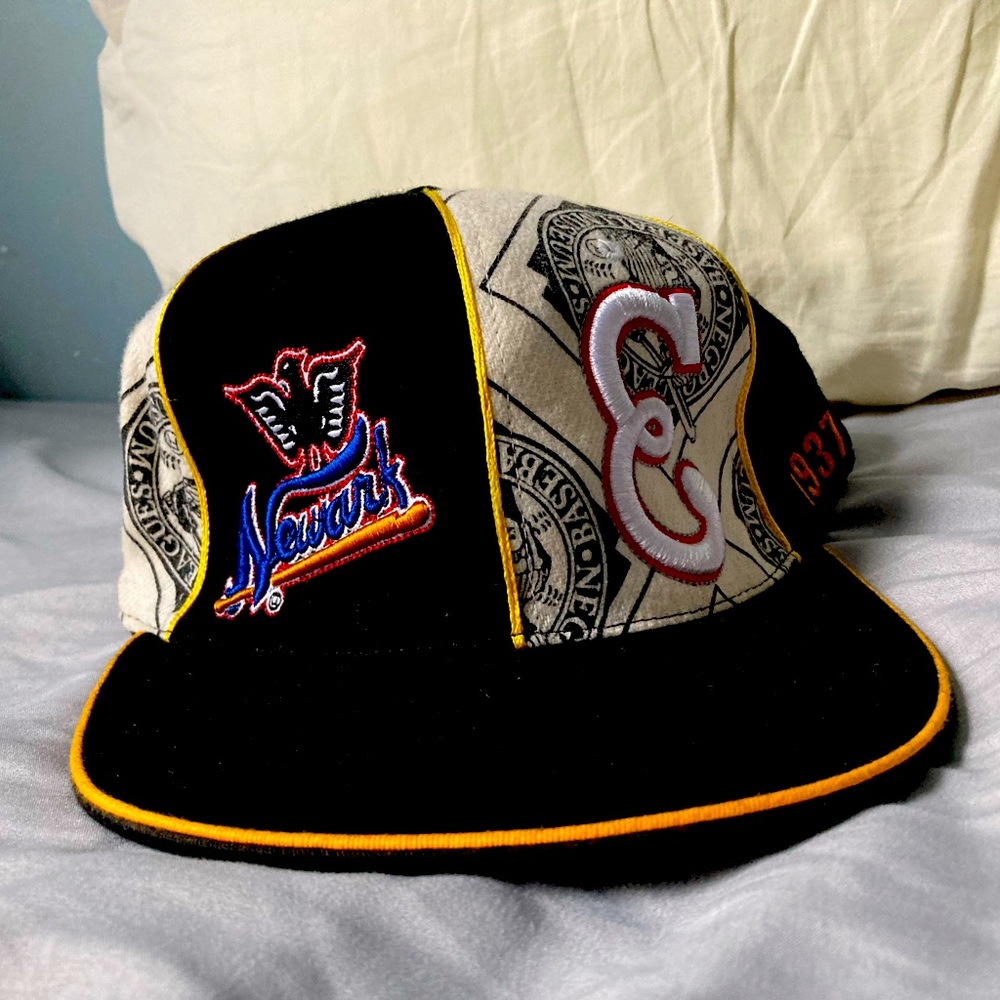 Rare Newark Eagles fitted cap from Negro League Museum collection. Size 8